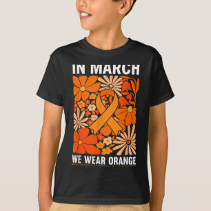 Camiseta En marzo usa naranja discapacidad de desarrollo