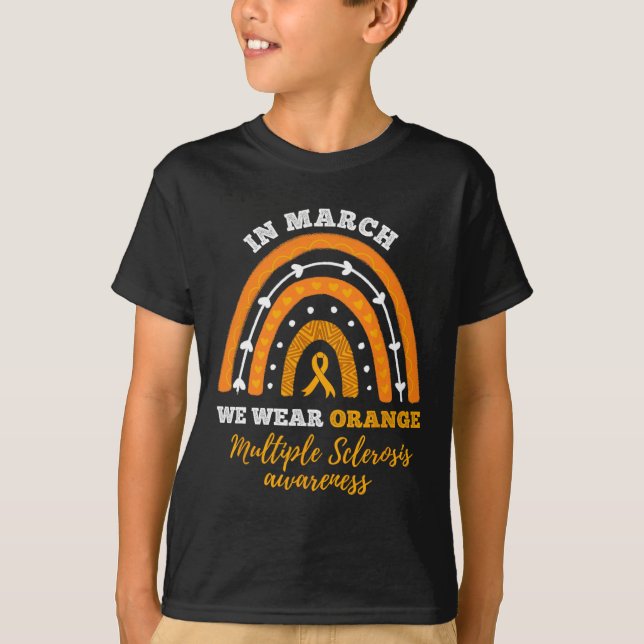 Camiseta En Marzo Usamos Awarene De Esclerosis Múltiple Nar (Anverso)