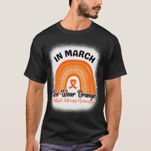 Camiseta En Marzo Usamos El Apoyo Naranja A La Esclerosis M