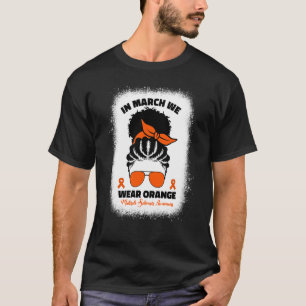 Camiseta En Marzo Usamos Esclerosis Múltiple Naranja Afro B