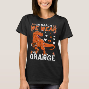 Camiseta En Marzo Usamos Esclerosis Múltiple Rex Naranja