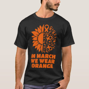 Camiseta En Marzo Usamos La Esclerosis Múltiple De Sunflowe