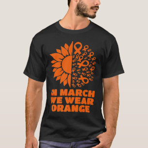Camiseta En Marzo Usamos La Esclerosis Múltiple De Sunflowe