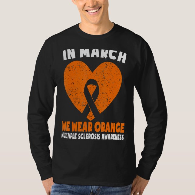 Camiseta En Marzo Usamos La Naranja Ms Multiple Sclerosis A (Anverso)