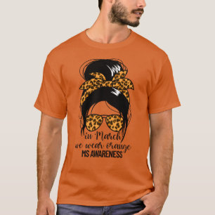 Camiseta En Marzo Usamos Naranja MS Warrior