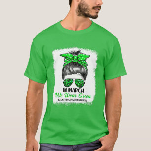 Camiseta En Marzo Usamos Un Bollo Desordenado Verde - Enfer