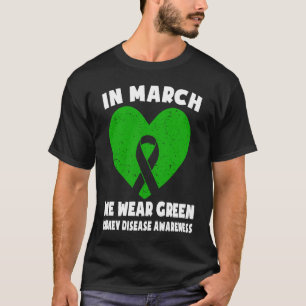 Camiseta En marzo usamos verde Conciencia sobre la enfermed