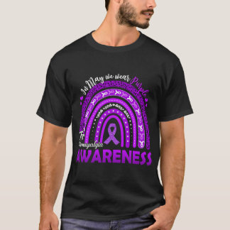 Camiseta En Mayo Usa Cinta Morada Para Concienciar Sobre La
