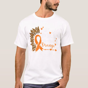 Camiseta En Mayo Usamos Cinta Naranja Esclerosis Múltiple A