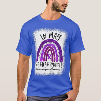 Camiseta En Mayo Usamos Cinta Púrpura Fibromialgia Awarenes