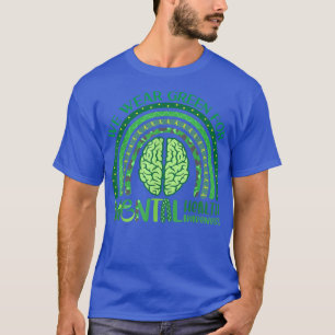 Camiseta En Mayo Usamos Conciencia Verde Sobre Salud Mental
