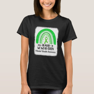 Camiseta En Mayo Usamos Conciencia Verde Sobre Salud Mental