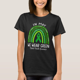 Camiseta En Mayo Usamos Conciencia Verde Sobre Salud Mental