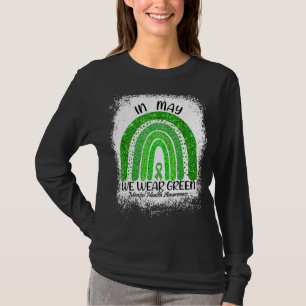 Camiseta En Mayo Usamos Conciencia Verde Sobre Salud Mental
