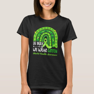 Camiseta En Mayo Usamos Conciencia Verde Sobre Salud Mental