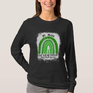 Camiseta En Mayo Usamos Conciencia Verde Sobre Salud Mental