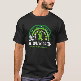 Camiseta En Mayo Usamos Conciencia Verde Sobre Salud Mental