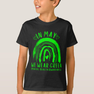 Camiseta En Mayo Usamos Concienciación Verde Sobre Salud Me