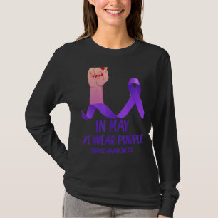 Camiseta En Mayo Usamos El Mes De Conciencia Del Lupus Mora