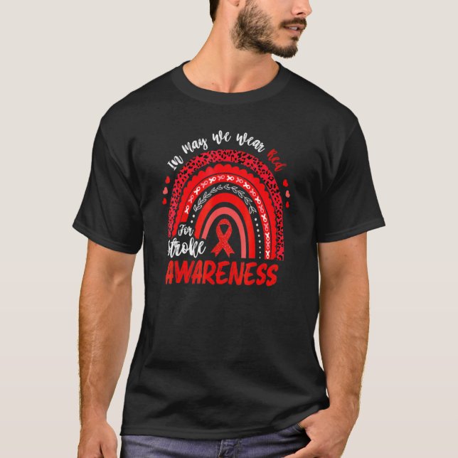 Camiseta En Mayo Usamos El Rojo Para Concienciar Sobre El A (Anverso)