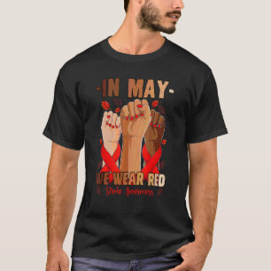 Camiseta En Mayo Usamos La Mano De Concienciación De La Cas