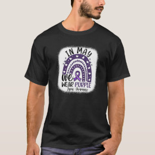 Camiseta En Mayo Usamos Lupus Awarene De Cinta Púrpura