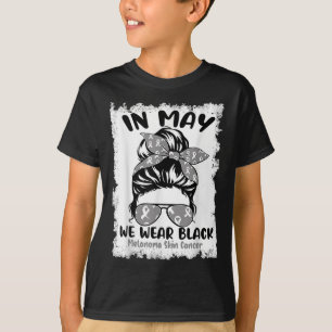 Camiseta En Mayo Usamos Melanoma Negro Avisos De Cáncer De