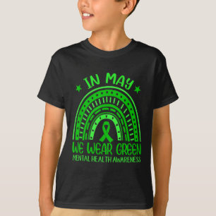 Camiseta En Mayo Usamos Salud Mental De La Cinta Arcoiris V