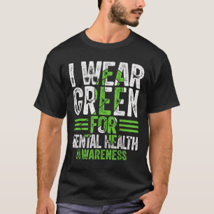 Camiseta En Mayo Usé Un Ri Verde Para Concienciación Sobre