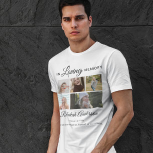 Camiseta En Memoria 5 Collage de Fotos Memorial