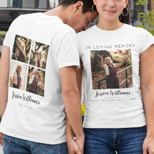 Camiseta En Memoria 5 Collage de Fotos Memorial