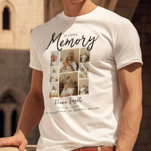 Camiseta En Memoria 8 Collage Fotográfico Memorial