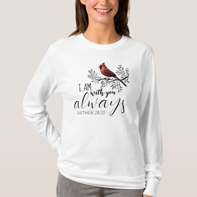 Camiseta En Memoria Amorosa: Cardenal Rojo (Anverso)