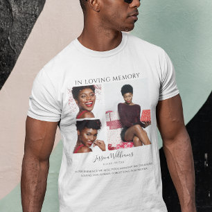 Camiseta En Memoria Amorosa Colaje de Fotos Memorial