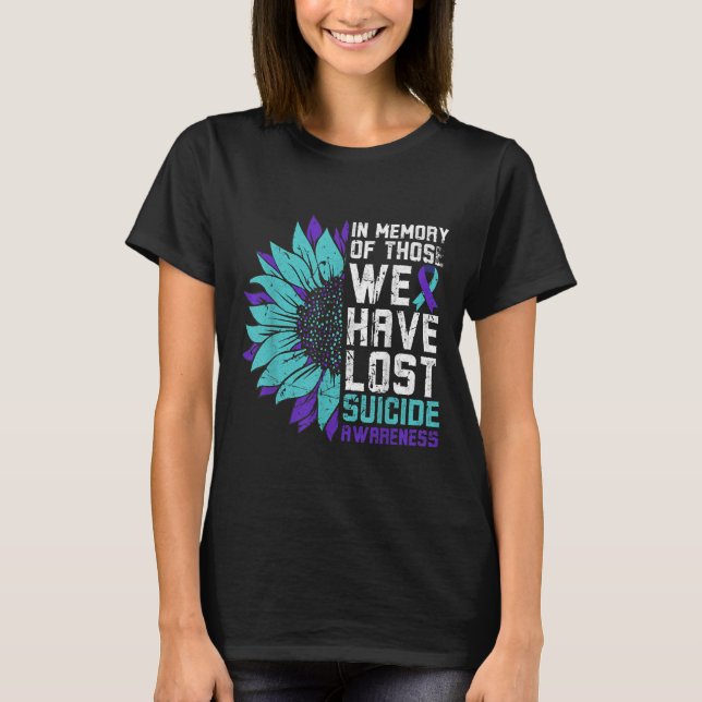 Camiseta En memoria Concienciación suicida, prevención del  (Anverso)