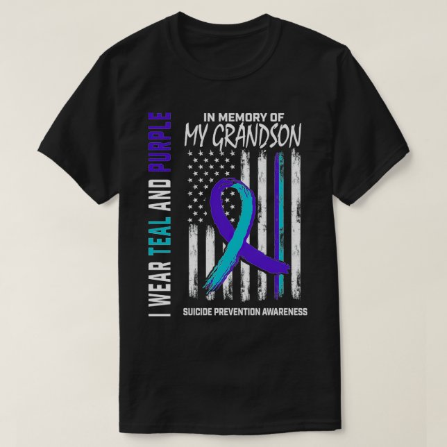 Camiseta En memoria de la prevención de la conciencia suici (Diseño del anverso)