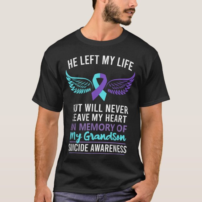 Camiseta En Memoria De La Prevención De La Concienciación S (Anverso)
