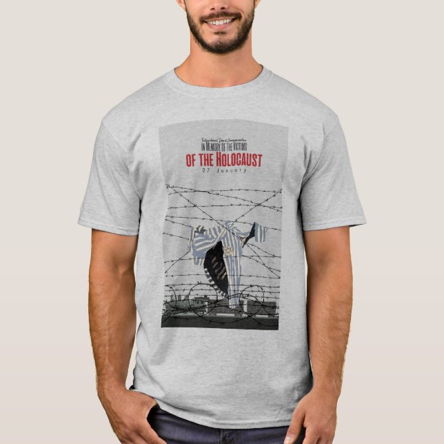Camiseta En memoria de las víctimas del Holocausto (Anverso)