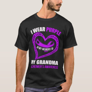 Camiseta En memoria de mi abuela, ALZHEIMER, la conciencia