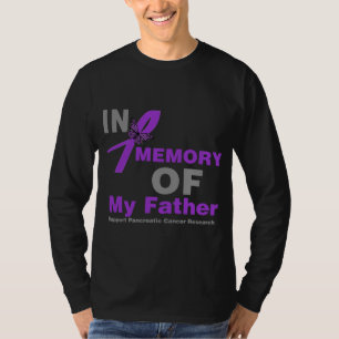 Camiseta En memoria de mi cáncer pancreático del padre