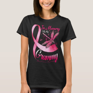 Camiseta En memoria de mi Grammy Dragonfly Cancer Awa