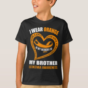 Camiseta En memoria de mi hermano LEUKEMIA CONCIENCIA