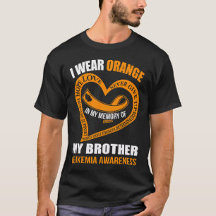 Camiseta En memoria de mi hermano LEUKEMIA CONCIENCIA
