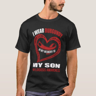 Camiseta En memoria de mi hijo AMYLOIDOSIS CONCIENCIA