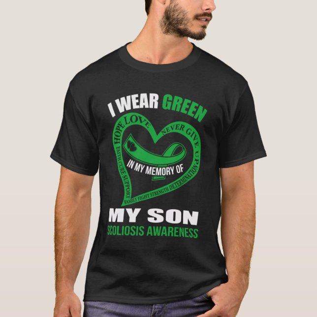 Camiseta En memoria de mi hijo SCOLIOSIS CONCIENCIA (Anverso)