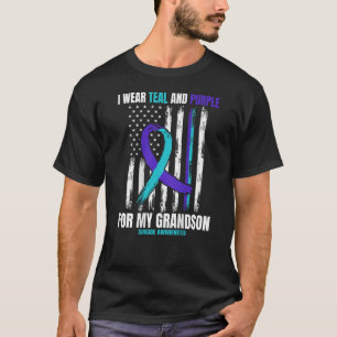 Camiseta En memoria de mi nieto Bandera de Conciencia Suici