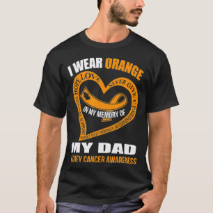 Camiseta En memoria de mi padre KIDNEY CÁNCER AWRENESS 