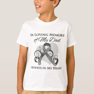 Camiseta En memoria de mi papá - cáncer de cerebro
