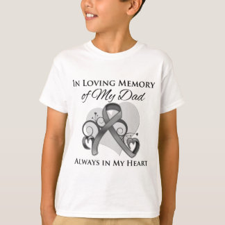 Camiseta En memoria de mi papá - cáncer de cerebro