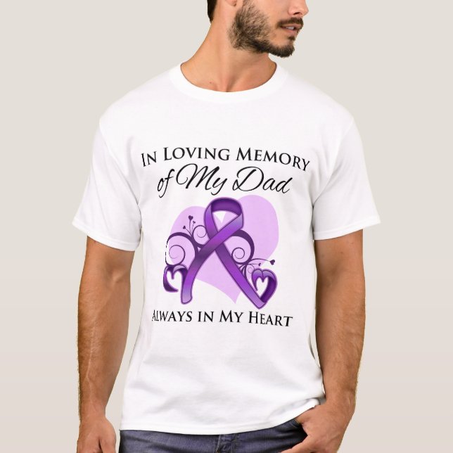 Camiseta En memoria de mi papá - cáncer pancreático (Anverso)